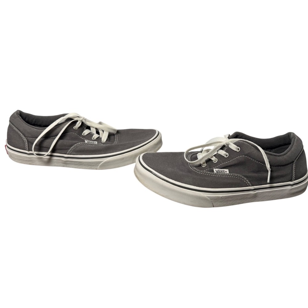 Vans Era Gray Canvas Sneakers Youth 7 Women's 8.5 Classic Skate Shoes